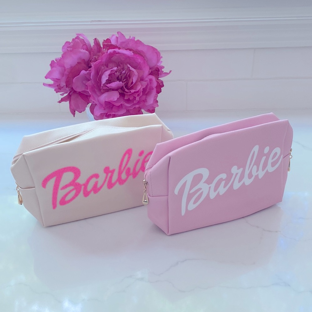 🐰 Easter Basket gifts! 🐰 
Barbie Canvas Lined Cosmetic Bag Set/both bags
